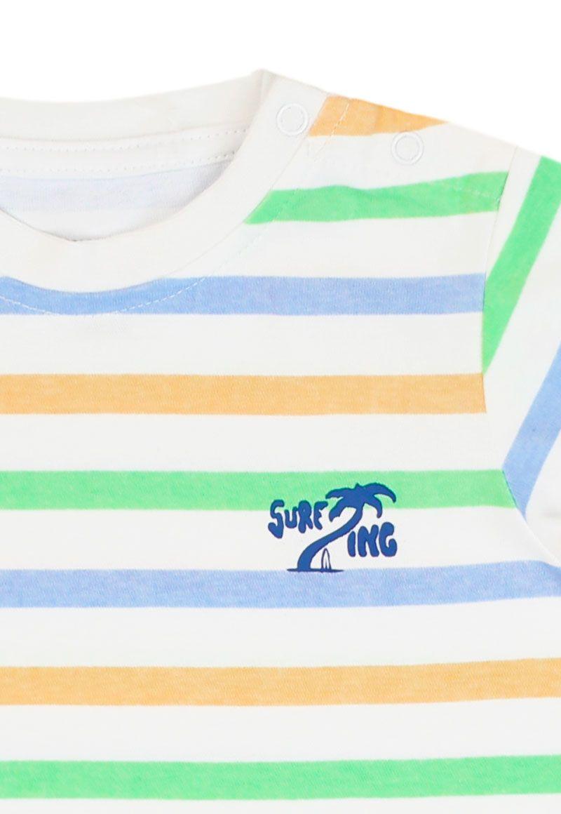 Polera bb niño listada holiday 148n-2
