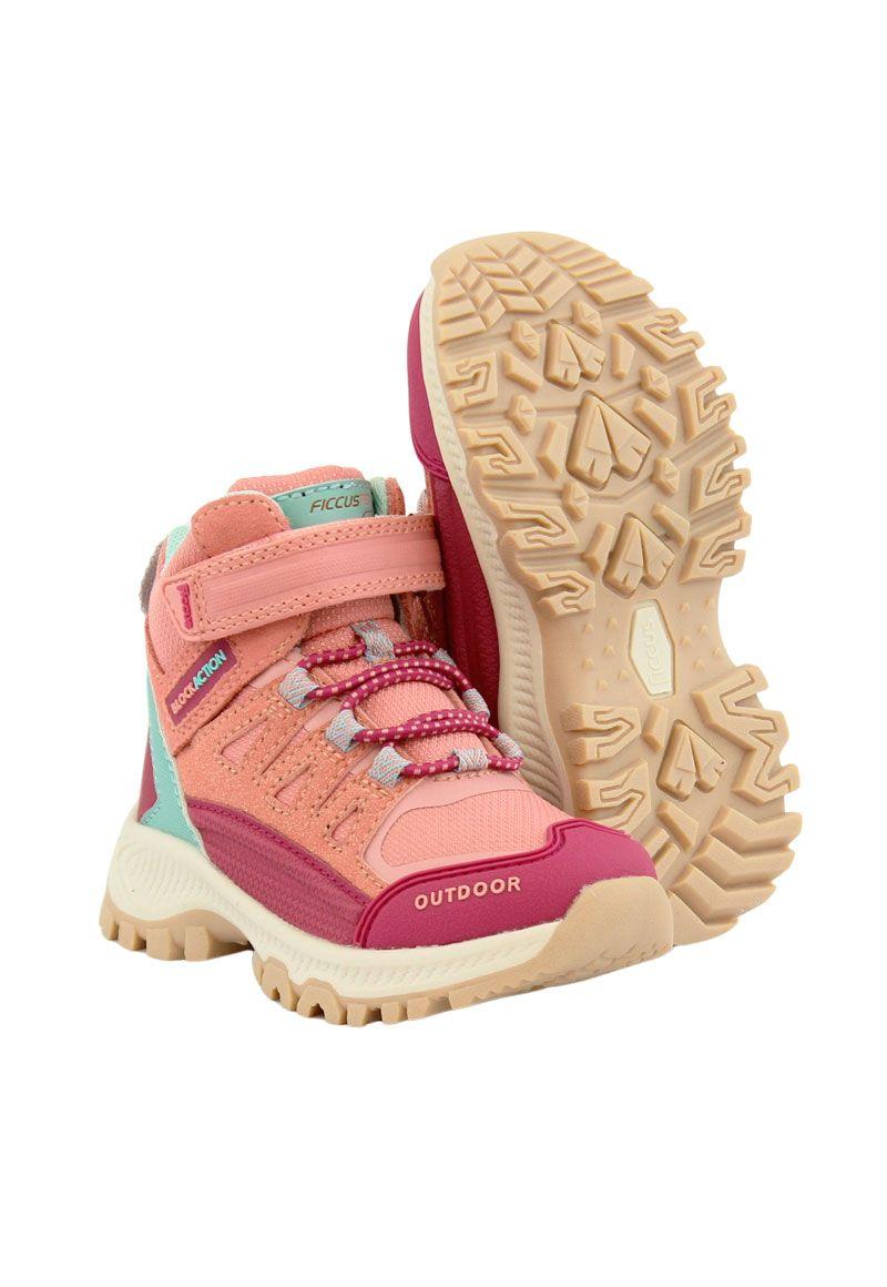 Zapatilla ficcustex block action caña velcro elástico kids niña 852-3