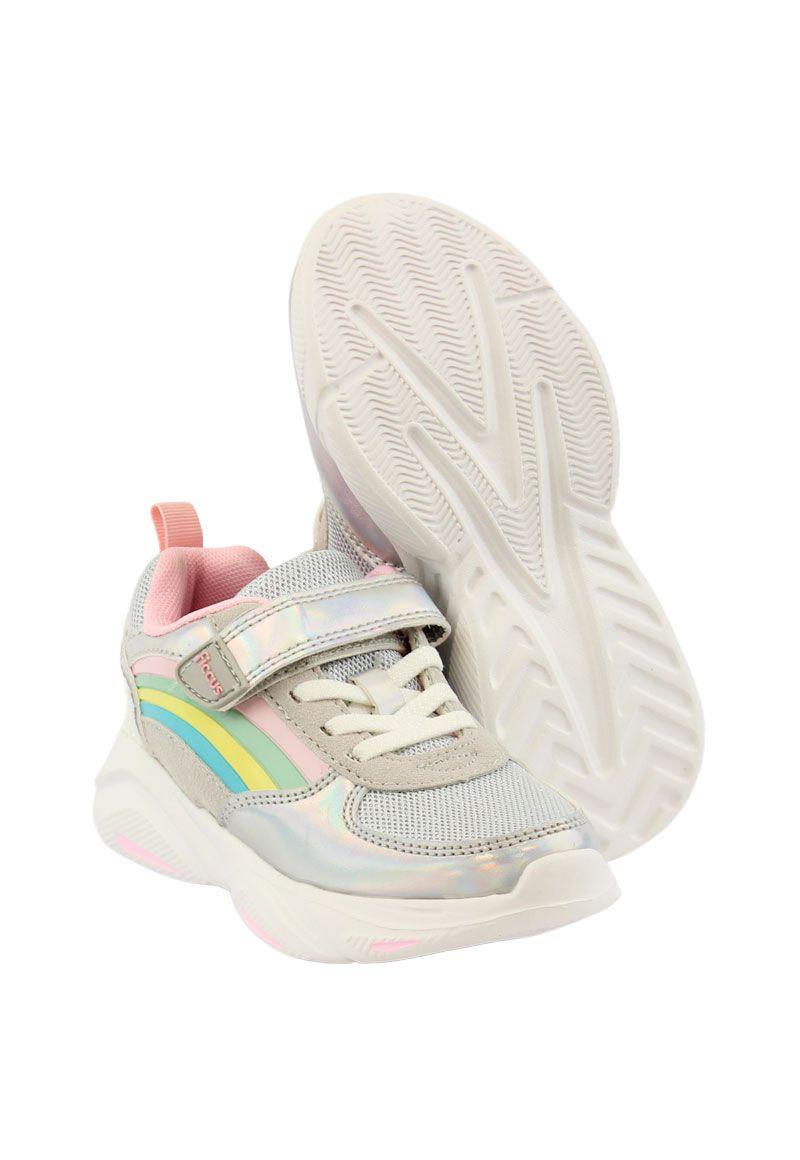 Zapatilla led  2 velcros  w24 niña 952-3