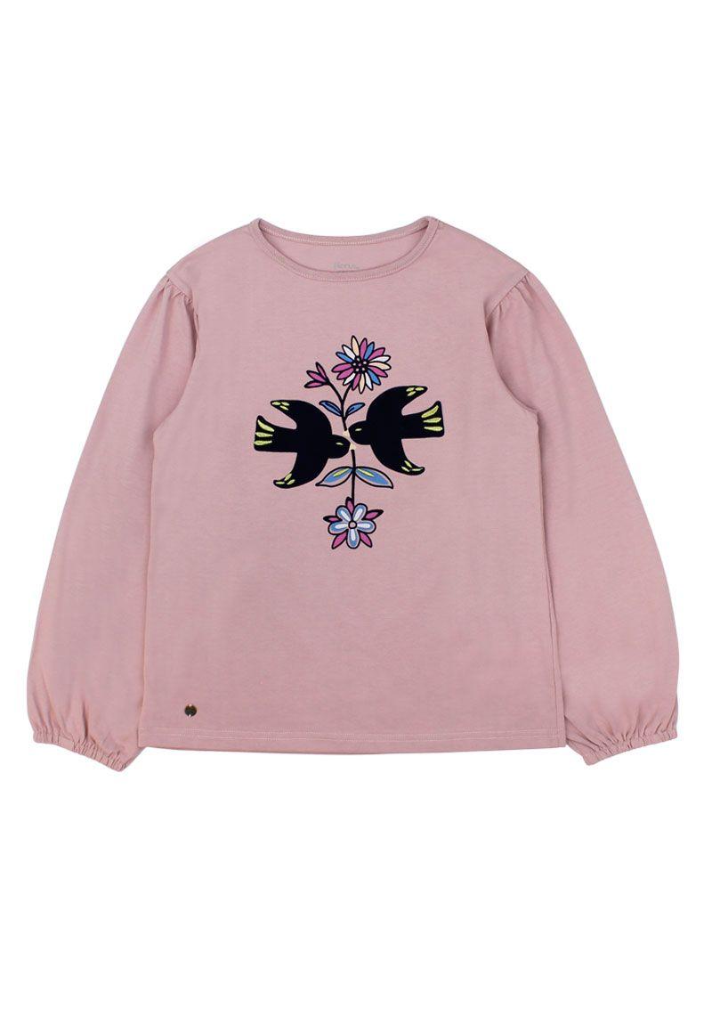 Polera junior niña manga globo foresta 363b-0