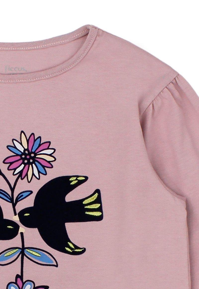 Polera junior niña manga globo foresta 363b-2