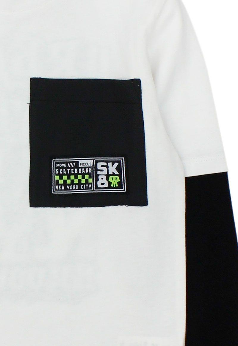 Polera kids niño doble manga move 234-2