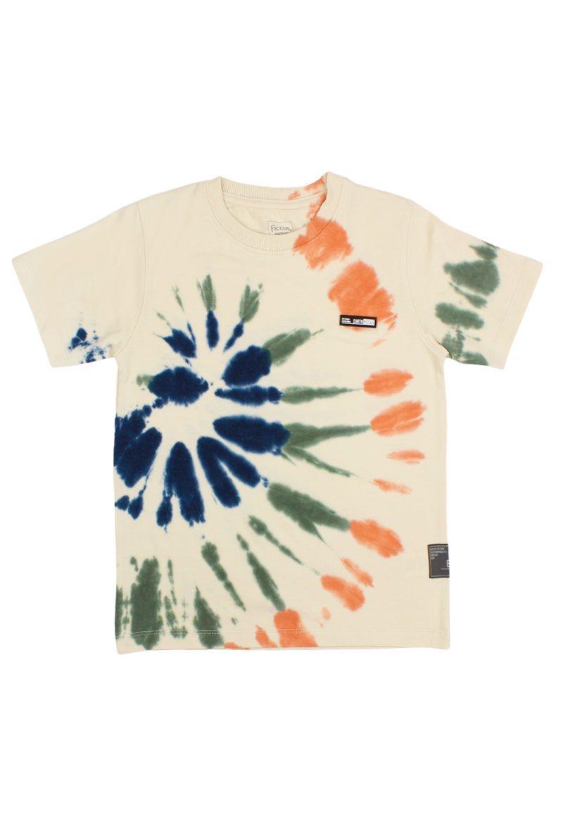Polera jr niño tie dye earth 347-0