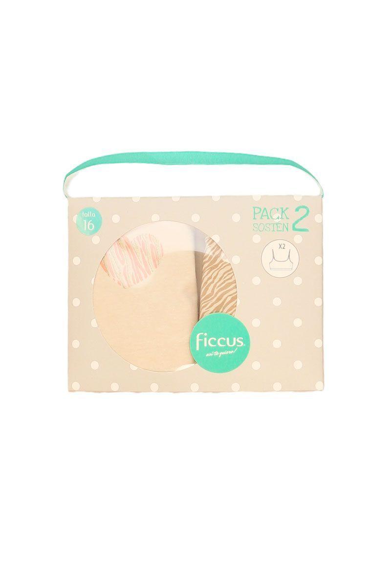 Pack doble sosten teens niña  663m-0