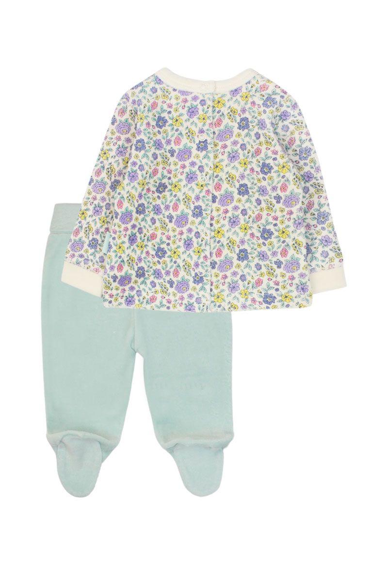 Conjunto newborn niña plush cute garden 123B-1