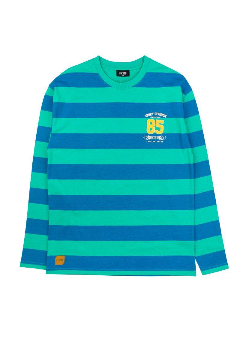 Polera teens niño listada preppy 501 W24-1