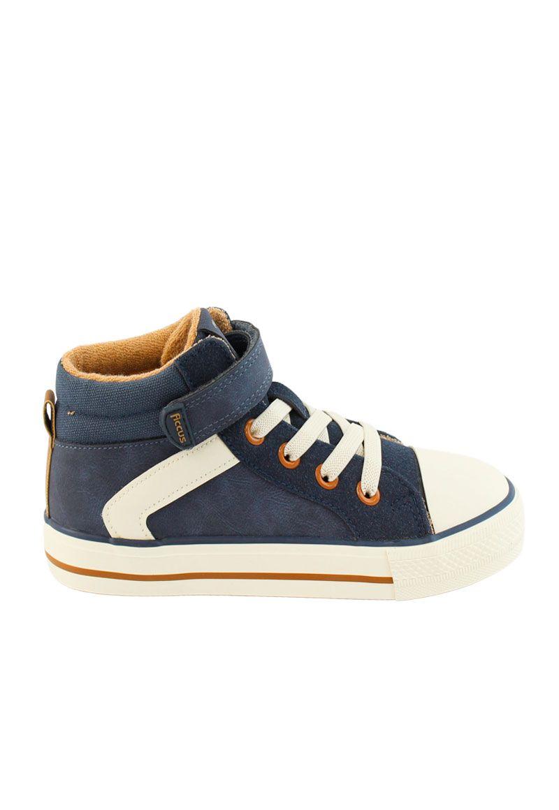 Zapatilla urbana caña velcro elástico w24 niño 923-0