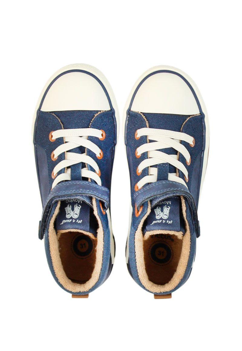 Zapatilla urbana caña velcro elástico w24 niño 923-2