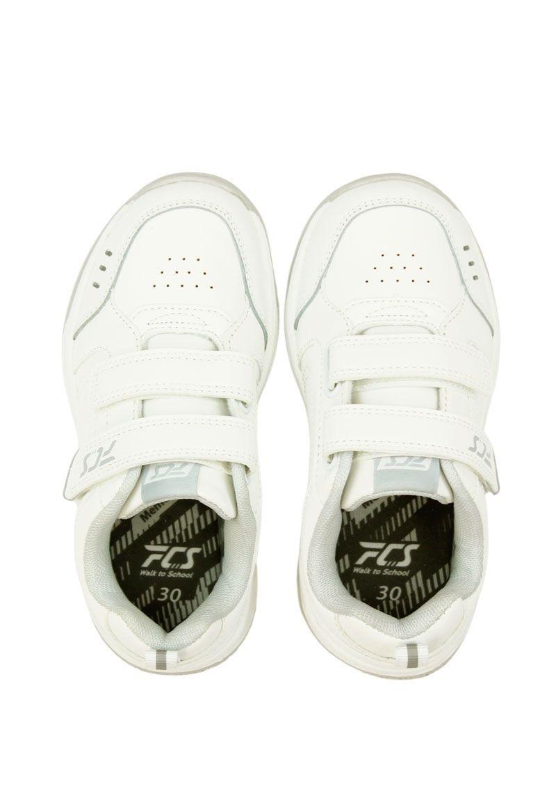 Zapatilla escolar basica blanca 926-3