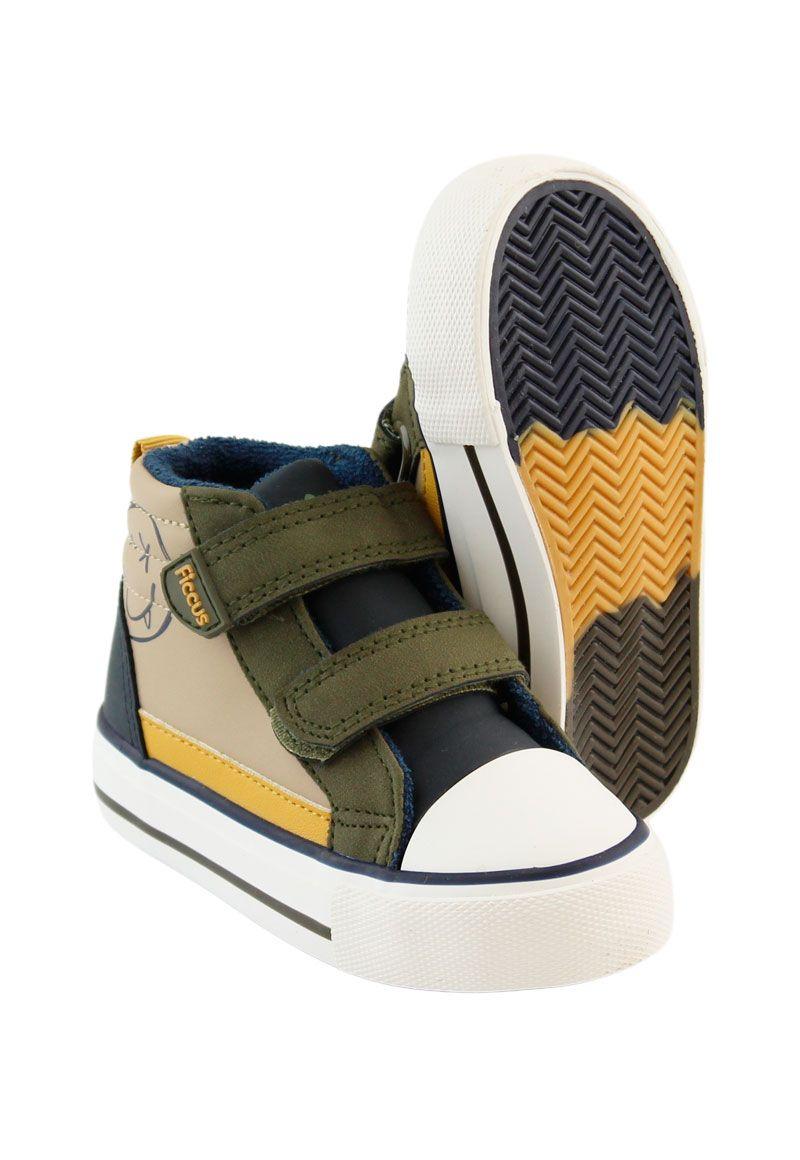 Zapatilla urbana caña 2 velcros a pararse niño 833-3