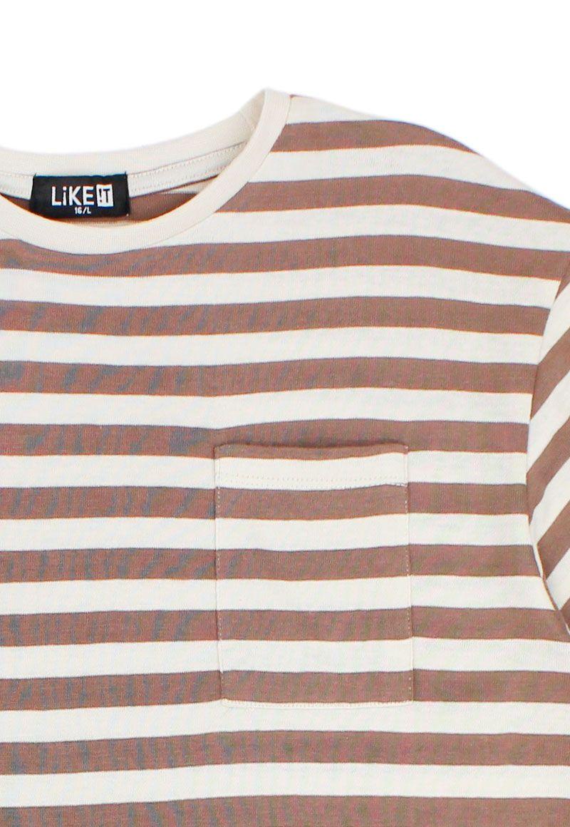 Polera teens niño listada freemind 503-2
