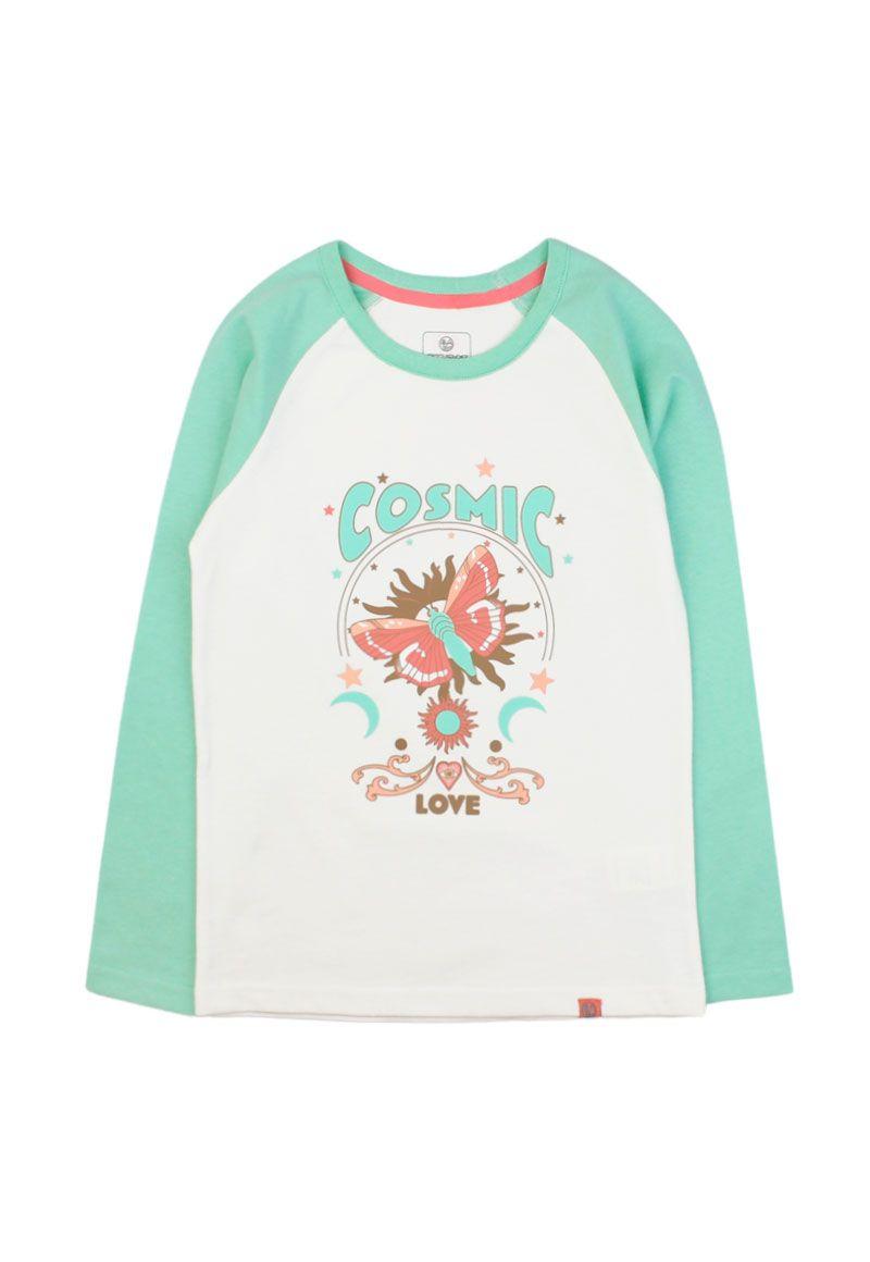 Polera niña upf manga raglan ficcustex 557-0