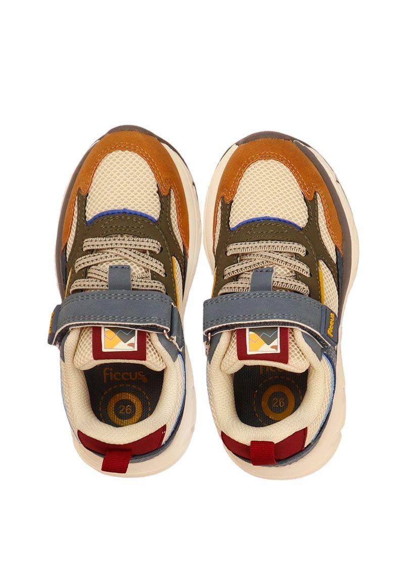 Zapatilla sport velcro elástico kids niño 863-2