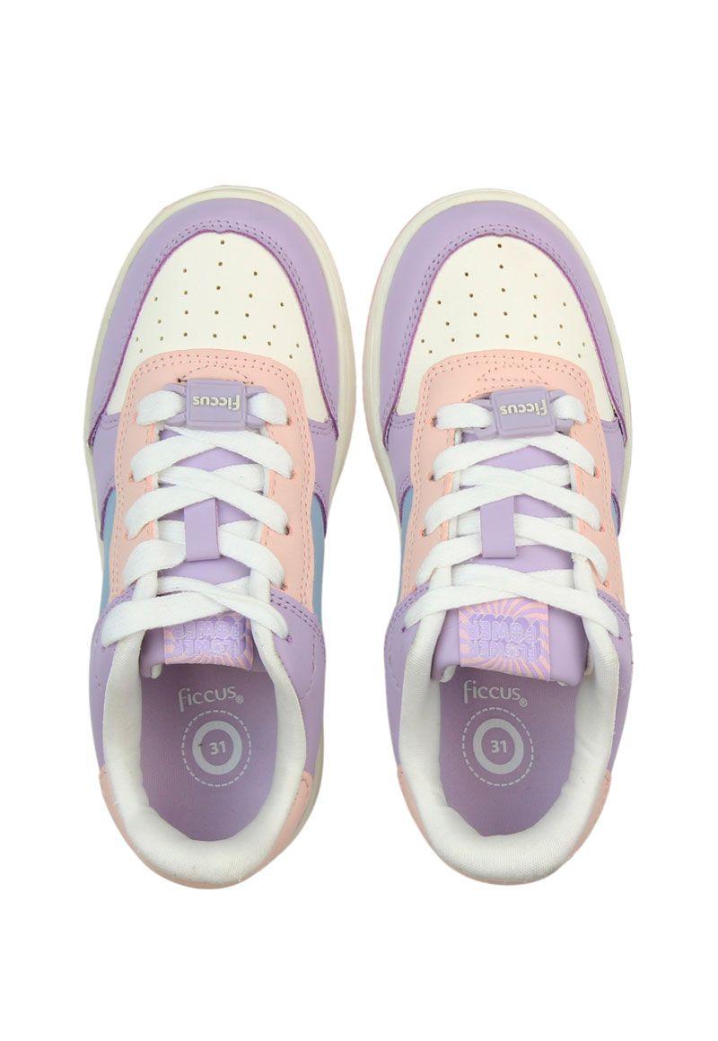 Zapatilla urbana cordón a correr niña 906b-2