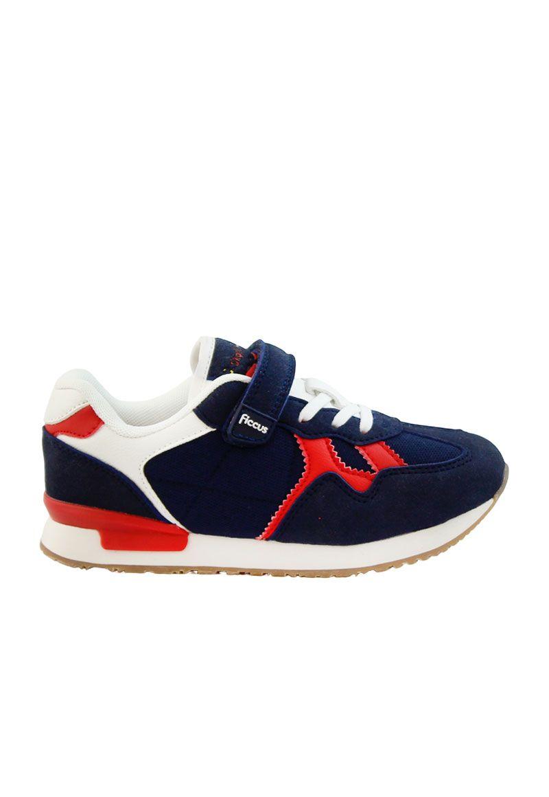 Zapatilla sport velcro elástico junior niño 933-0