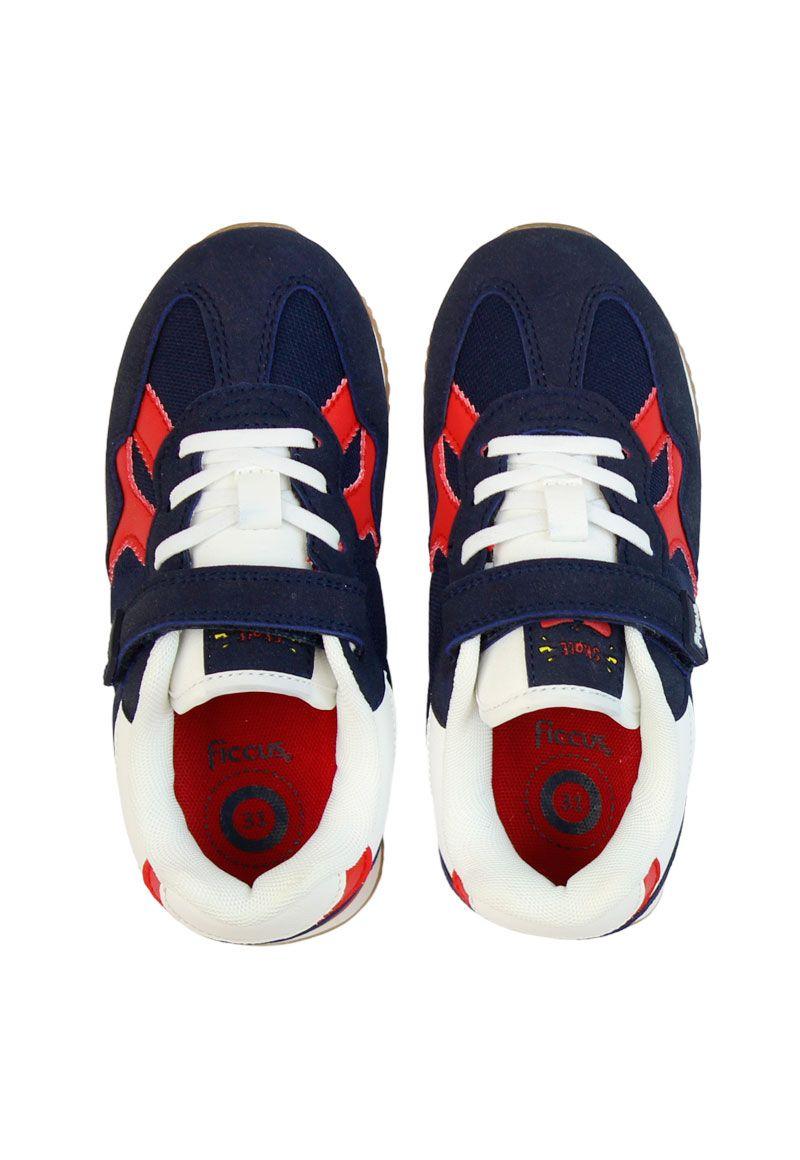 Zapatilla sport velcro elástico junior niño 933-2