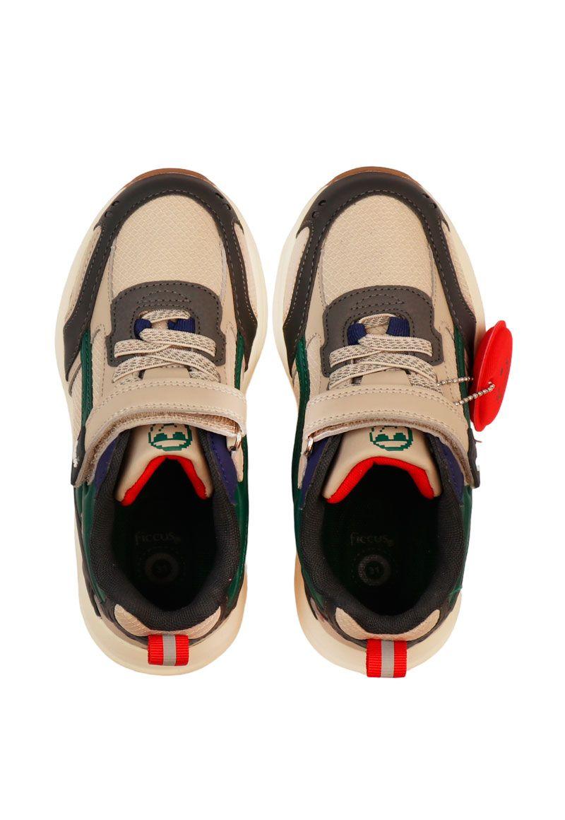 Zapatilla sport velcro elástico junior niño 905-2