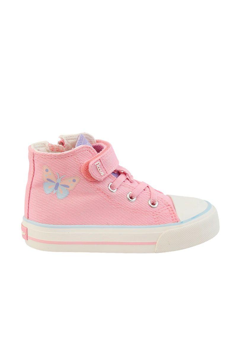 Zapatilla urbana caña velcro elástico kids niña 842-3