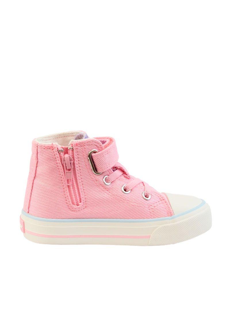 Zapatilla urbana caña velcro elástico kids niña 842-4