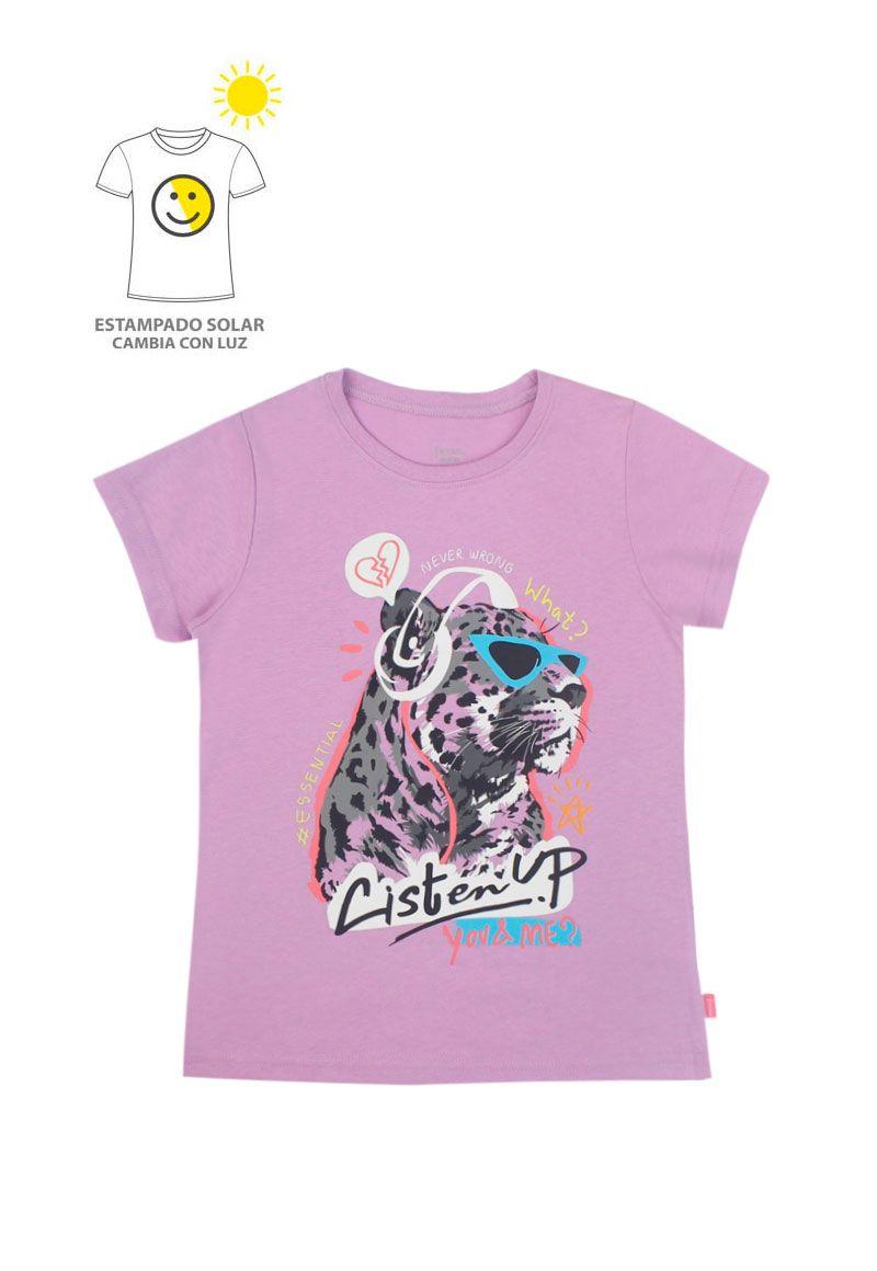 Polera junior niña estampado solar 799b-0