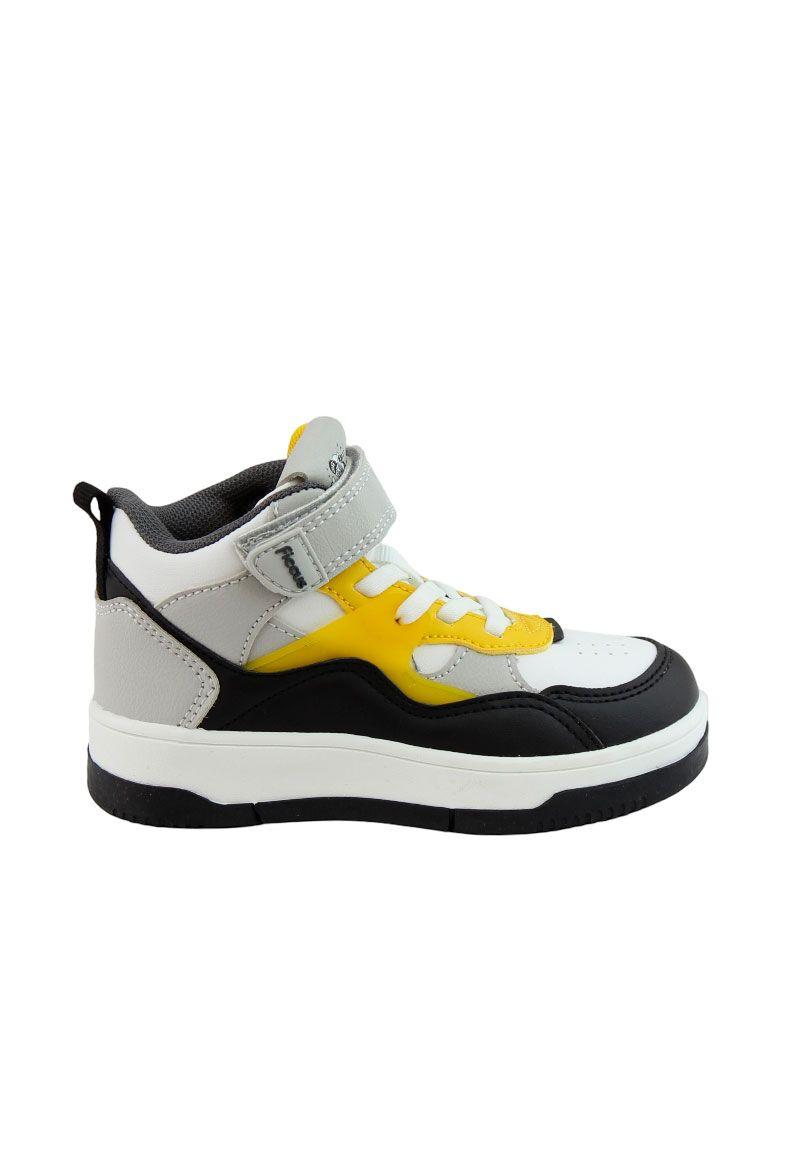 Zapatilla urbana caña velcro elástico kids niño 863-3