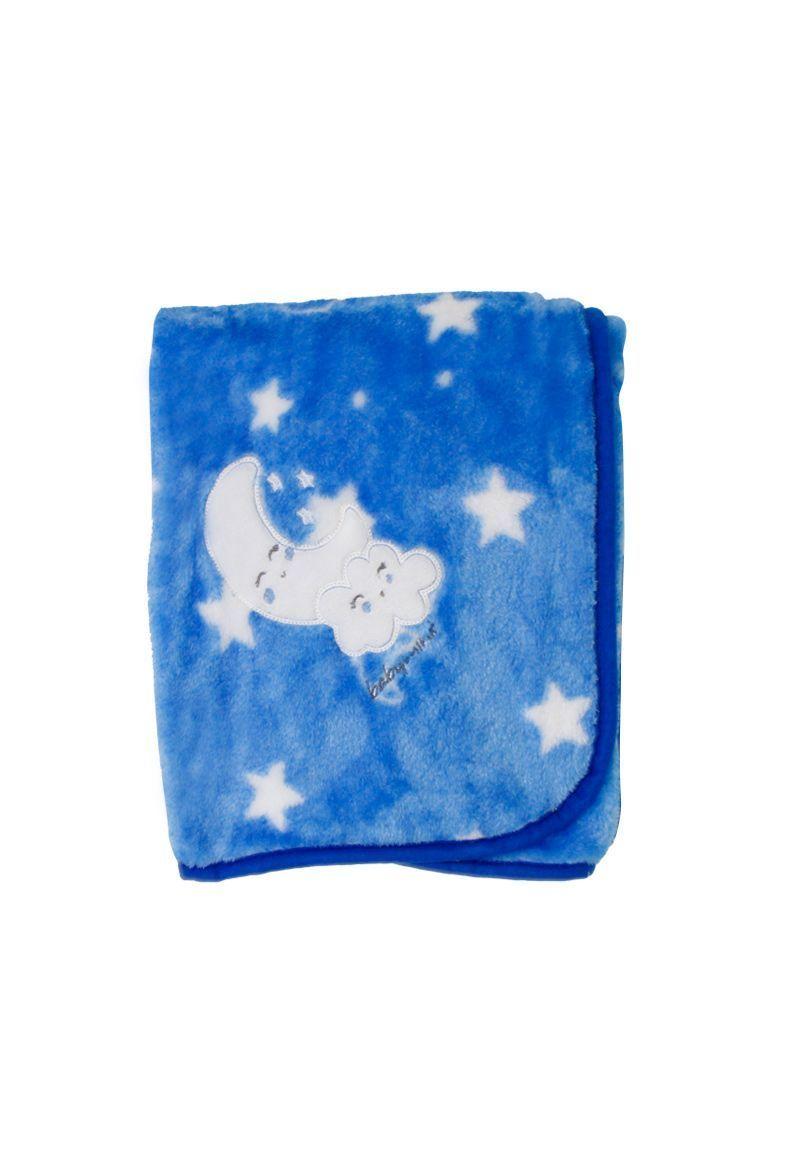 Frazada flannel con bordado que brilla en la oscuridad-1