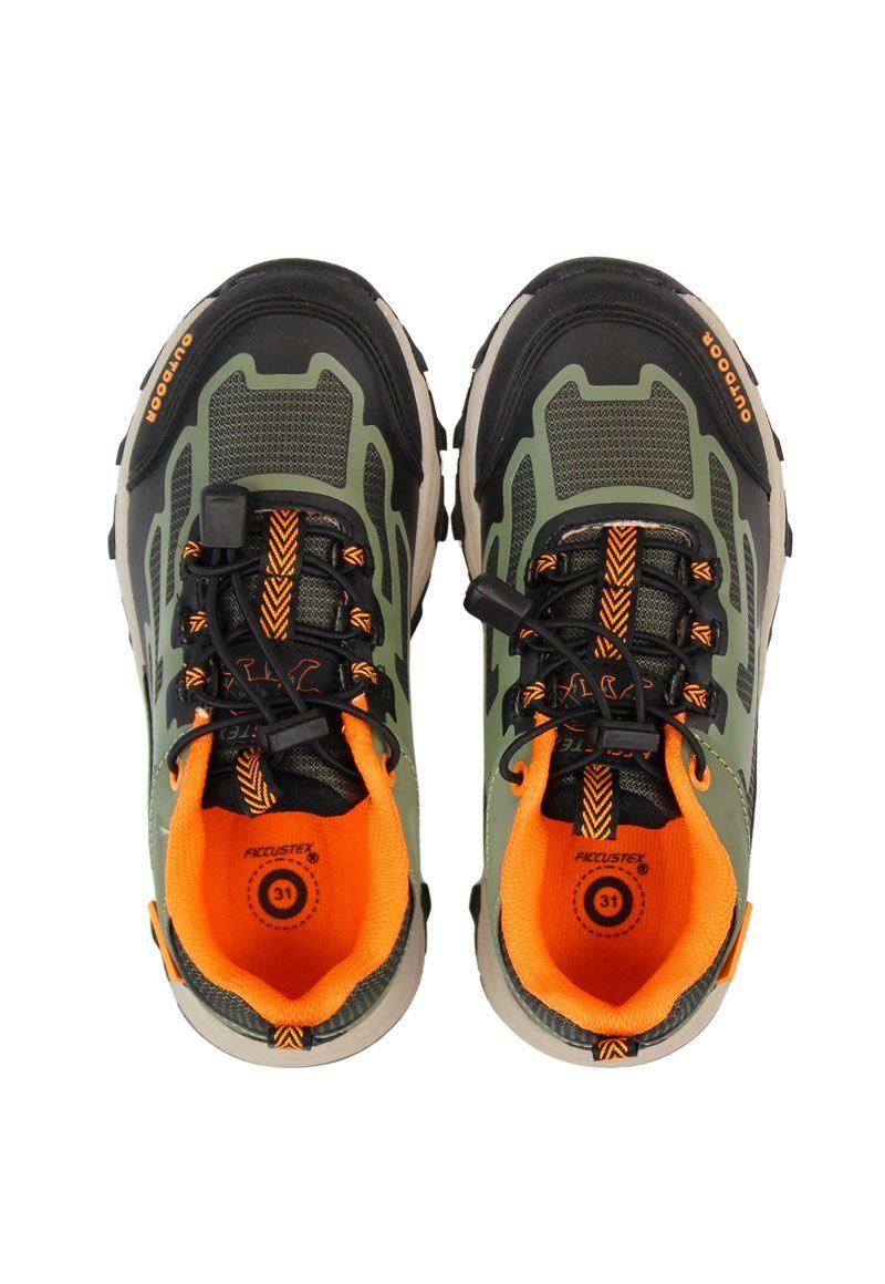 Zapatilla outdoor ficcustex velcro elástico junior niño 926-3