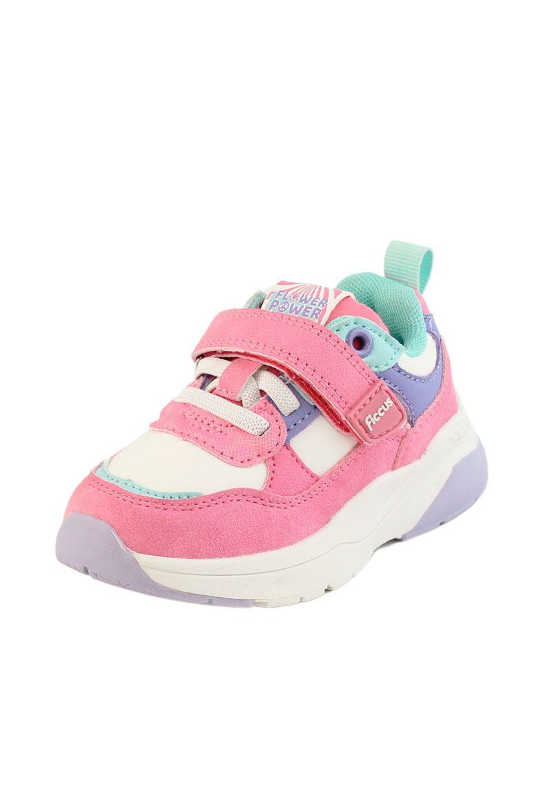 Zapatilla sport velcro elástico principiante niña 832-1