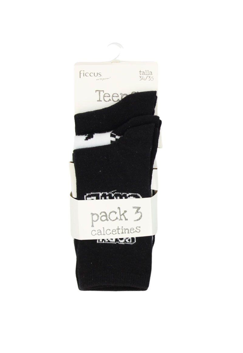 Pack 3 calcetines kids niño teens 654ñ-0