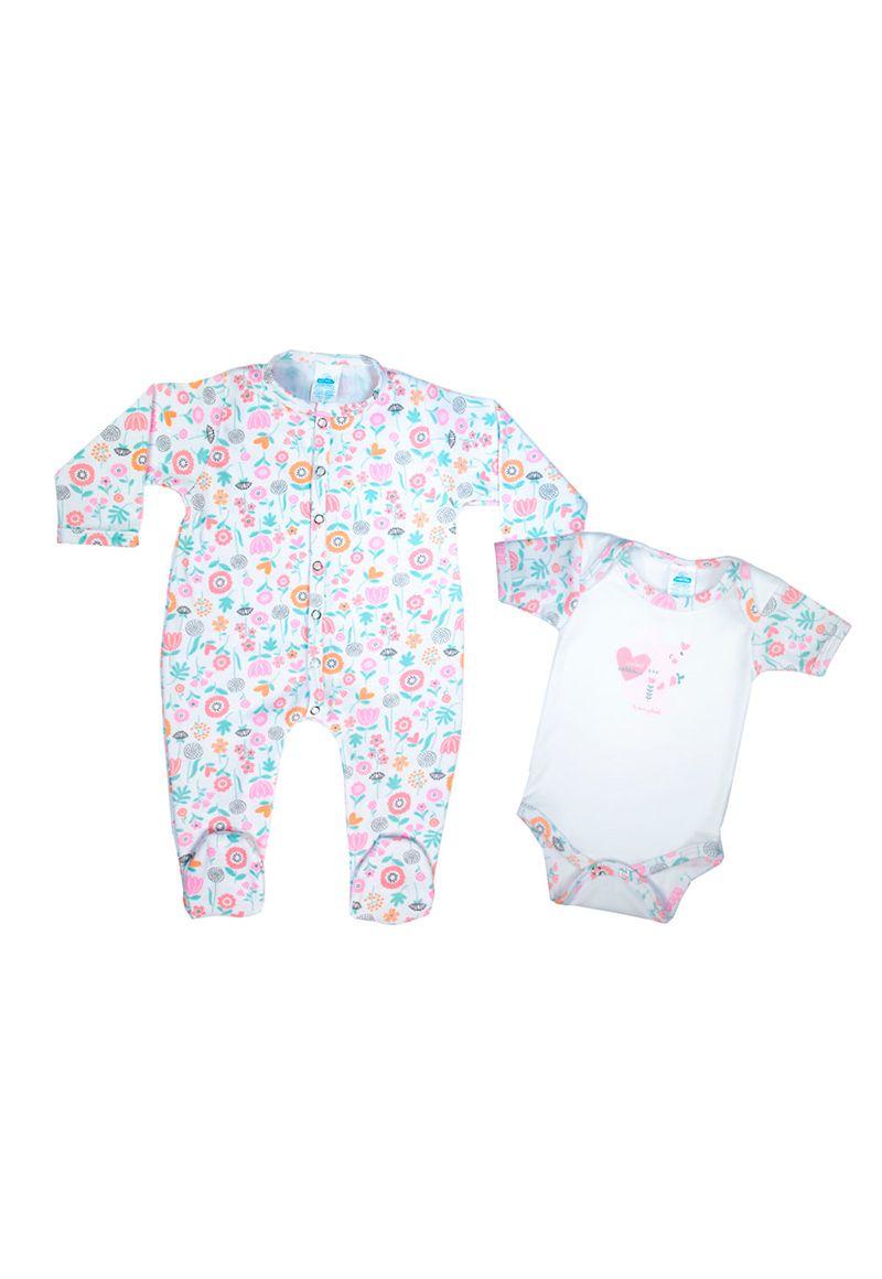 Set Body Bebé Niña Vestir-0