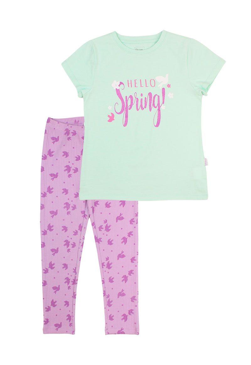 Pijama kids niña largo birds 340-0
