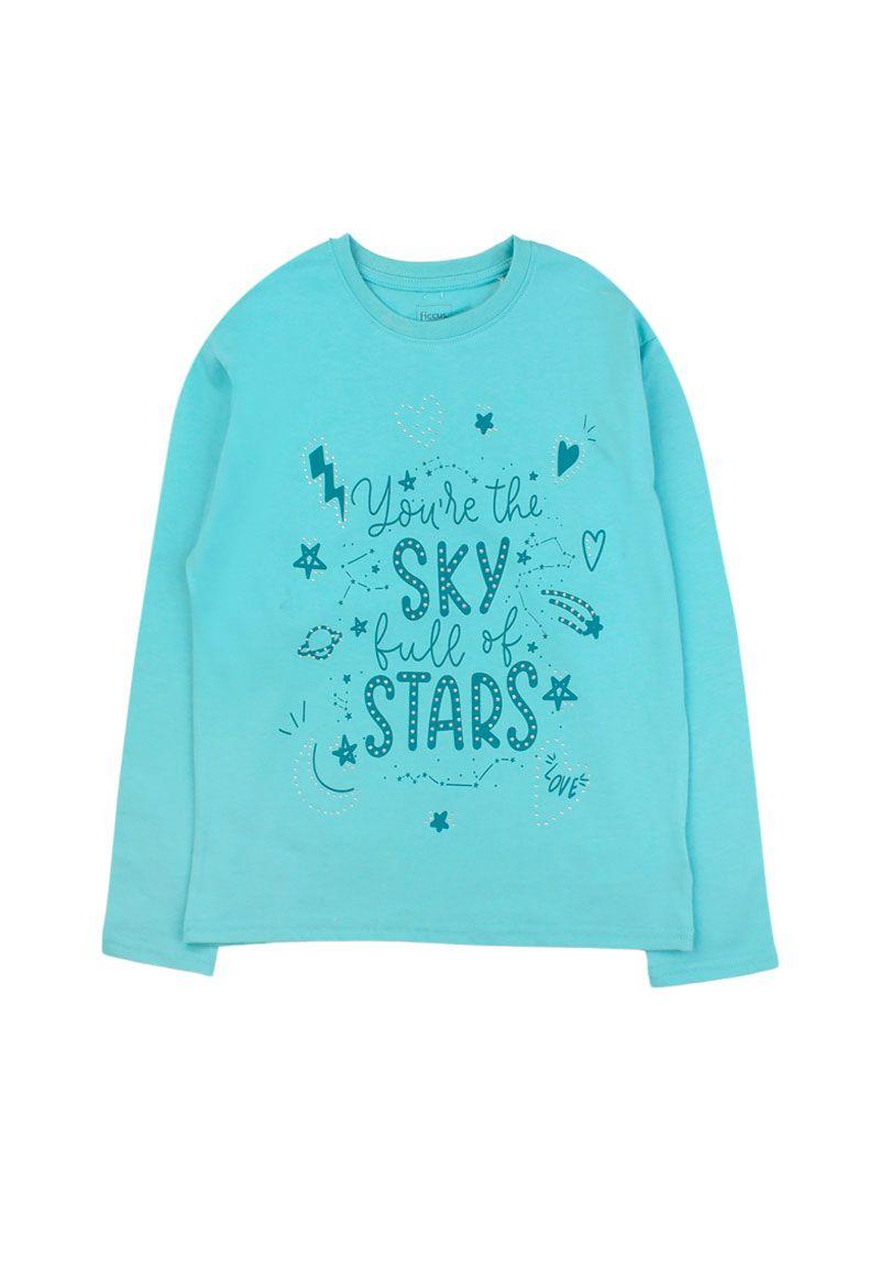 Polera junior niña strass cosmic 368 W24b-0