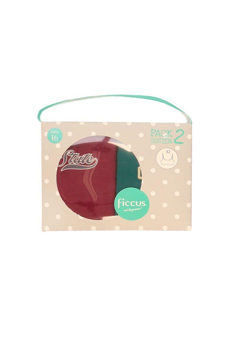 Pack doble sosten teens niña  662m-0