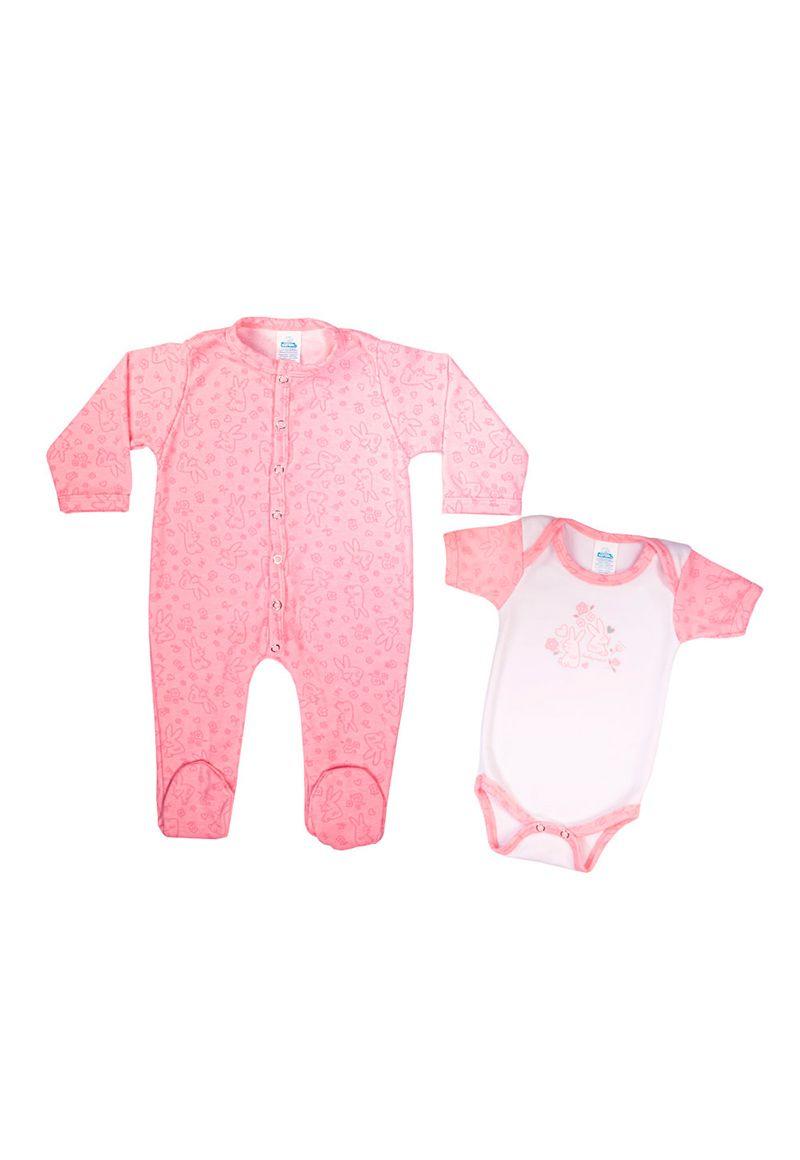 Set Body Bebé Niña Vestir-0