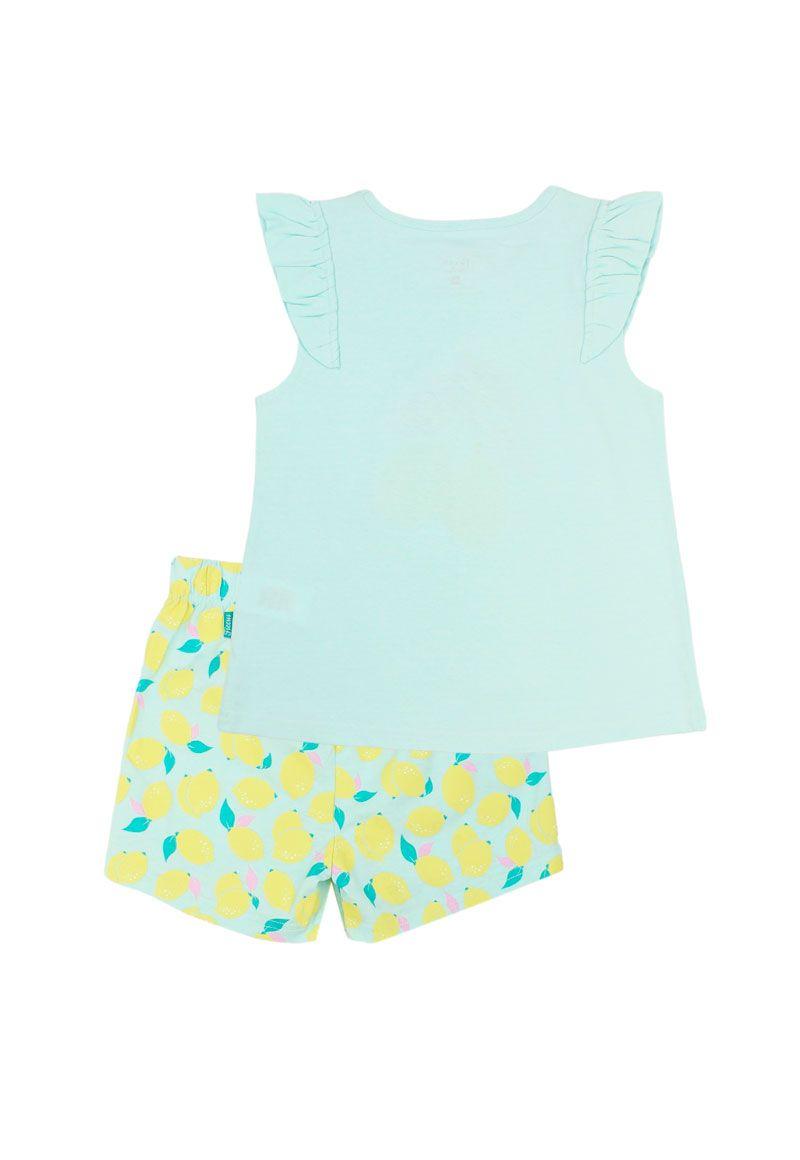 Pijama kids niña corto lemons 339-1