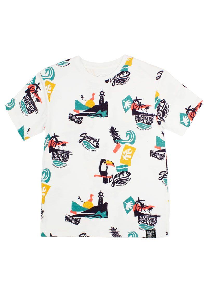 Polera kids niño estampada oasis 235-0
