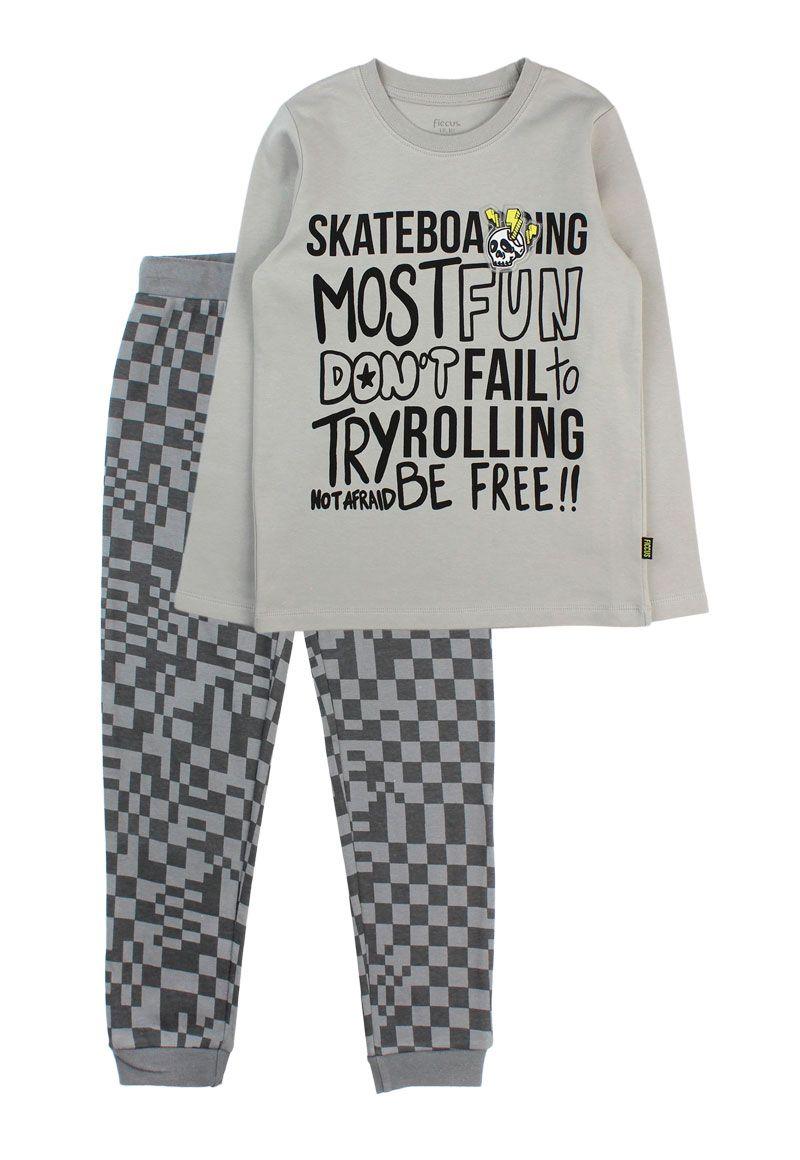 Pijama kids niño algodón skatebording 268-0