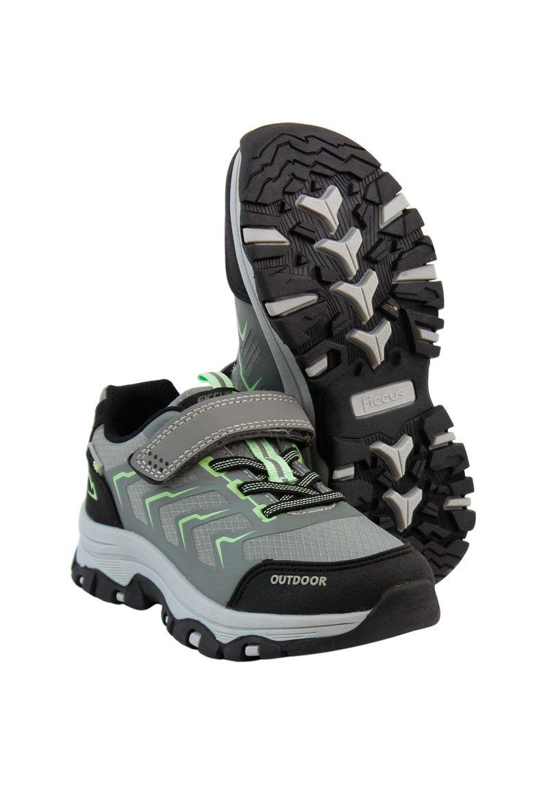 Zapatilla outdoor ficcustex elástico velcro junior niño 928-3