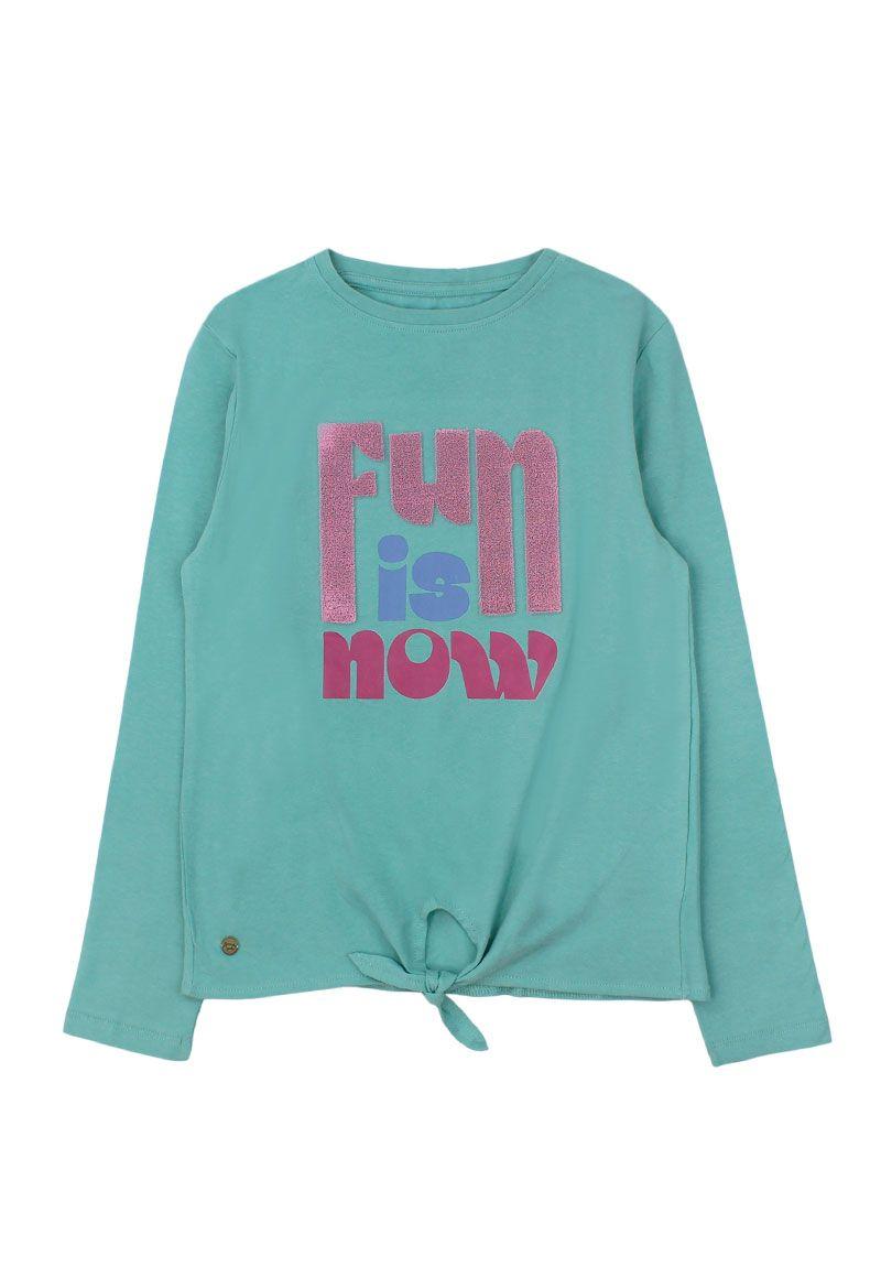 Polera junior niña nudo foresta 365-0