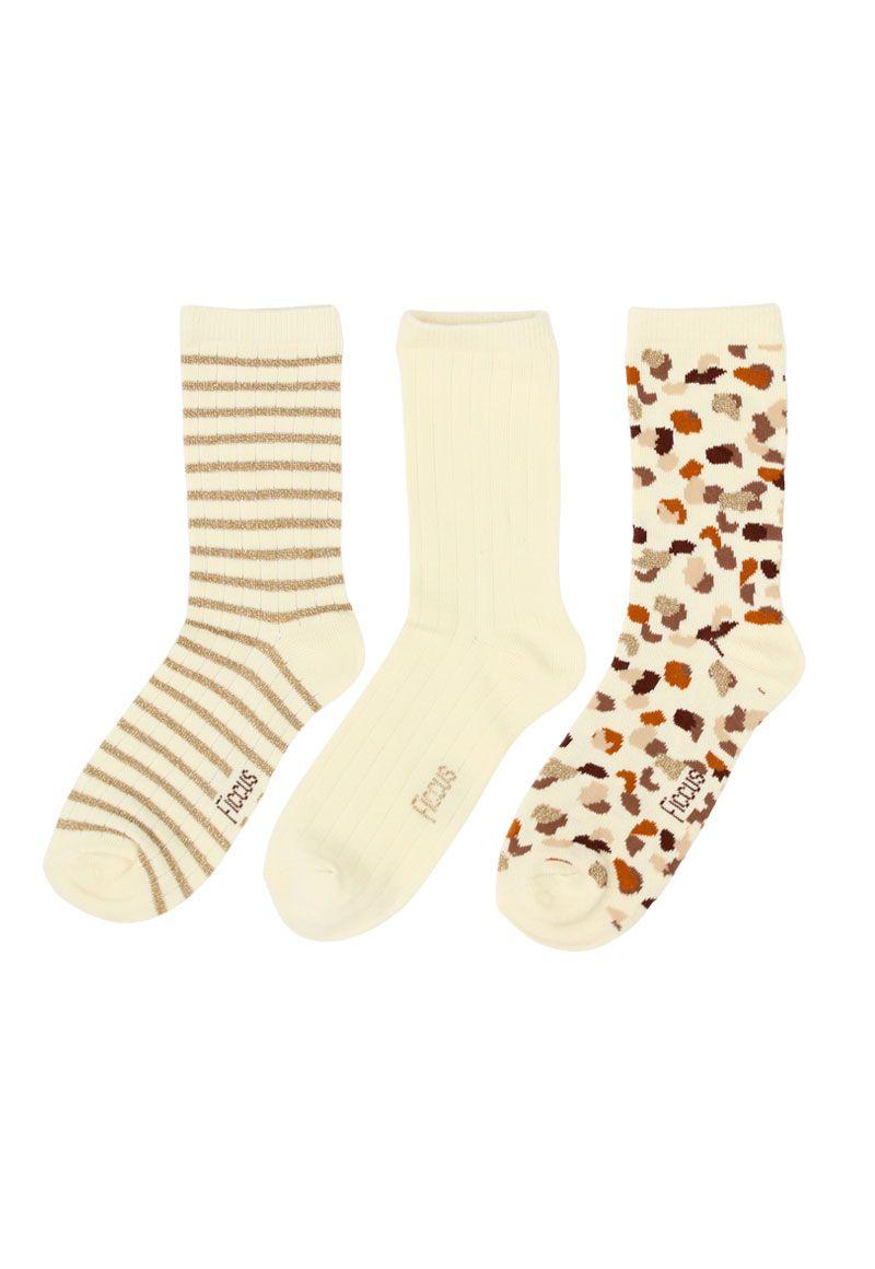 Pack 3 calcetines kids niña ficcus 652-1