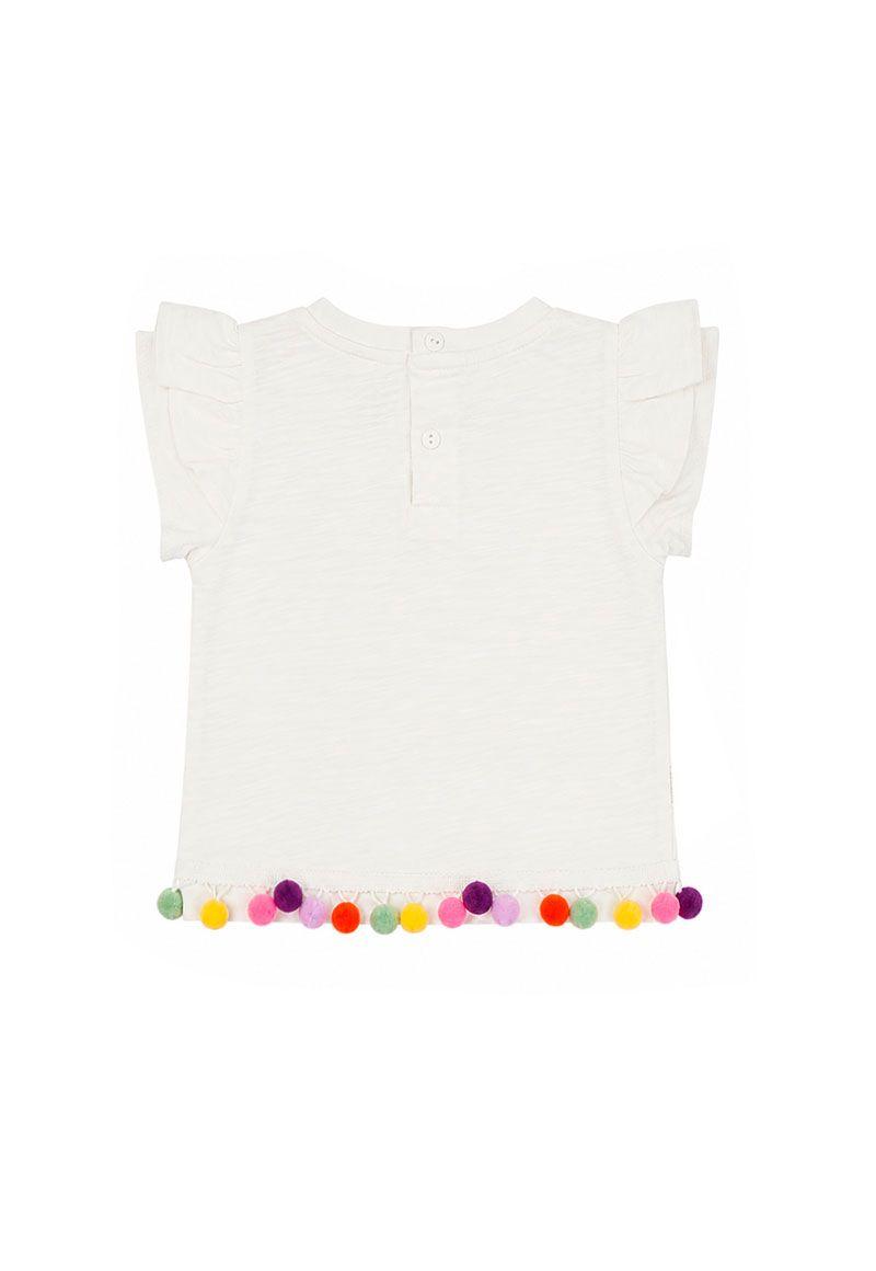 Polera bb niña pompones breeze 181-1