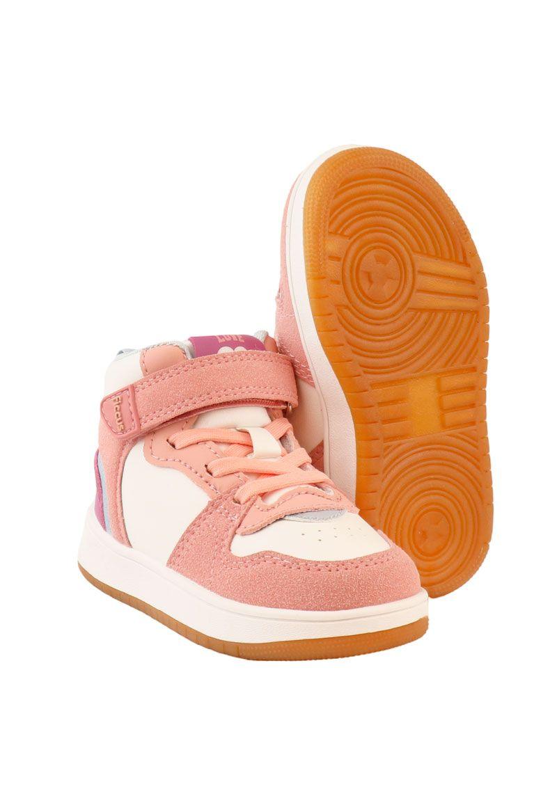 Zapatilla urbana caña velcro elástico principiante niña 820-3