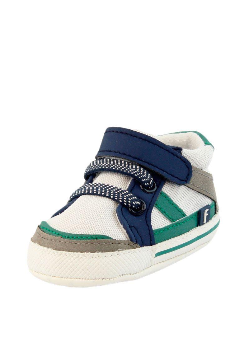 Zapatilla urbana caña velcro elastico bebé soft niño 813 W24d-1