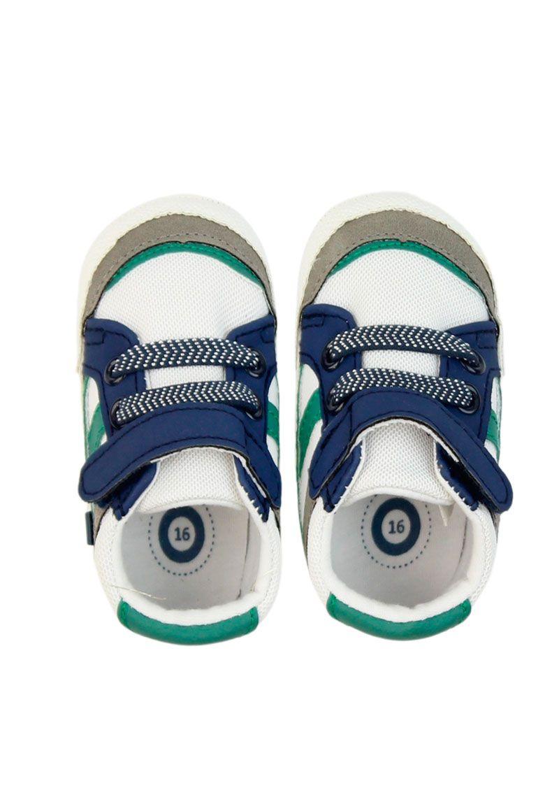 Zapatilla urbana caña velcro elastico bebé soft niño 813 W24d-2