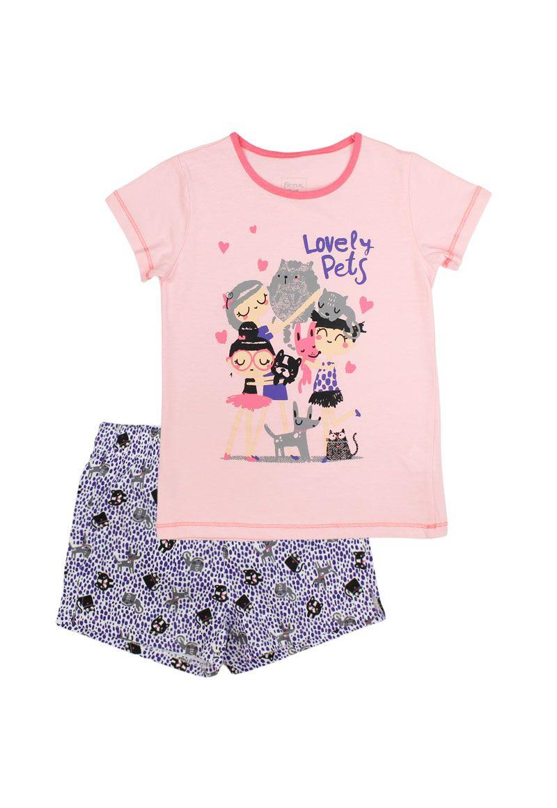 Pijama kids niña corto 341-0