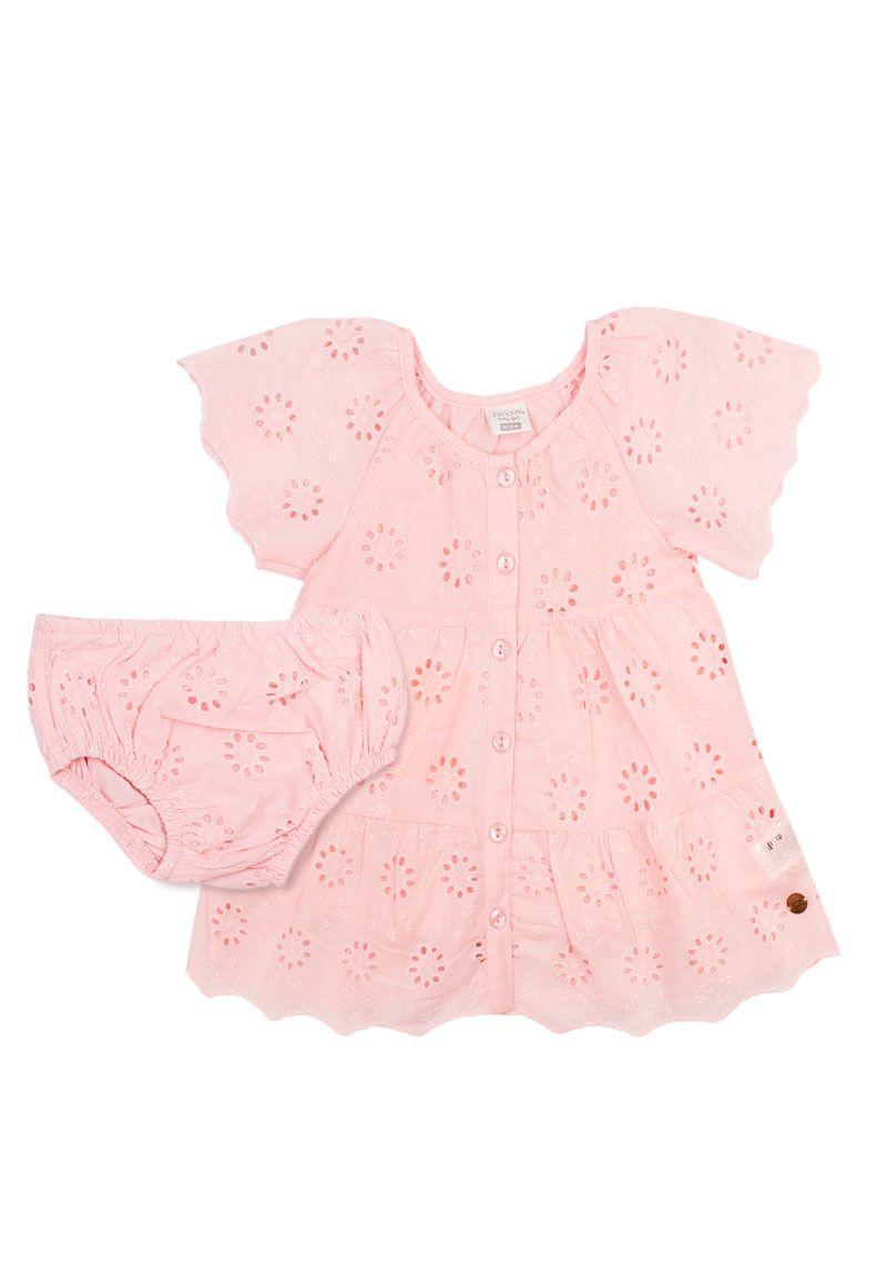 Vestido bb niña broderie earth 209-4