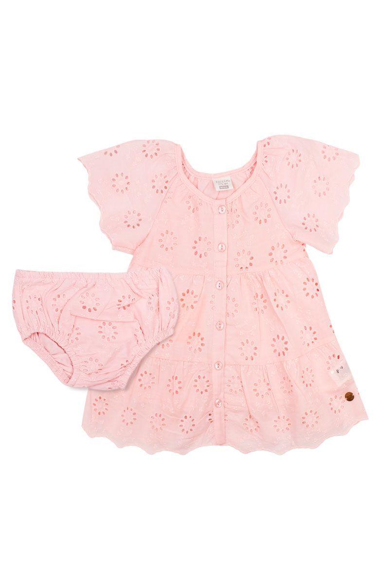 Vestido bb niña broderie earth 209-1