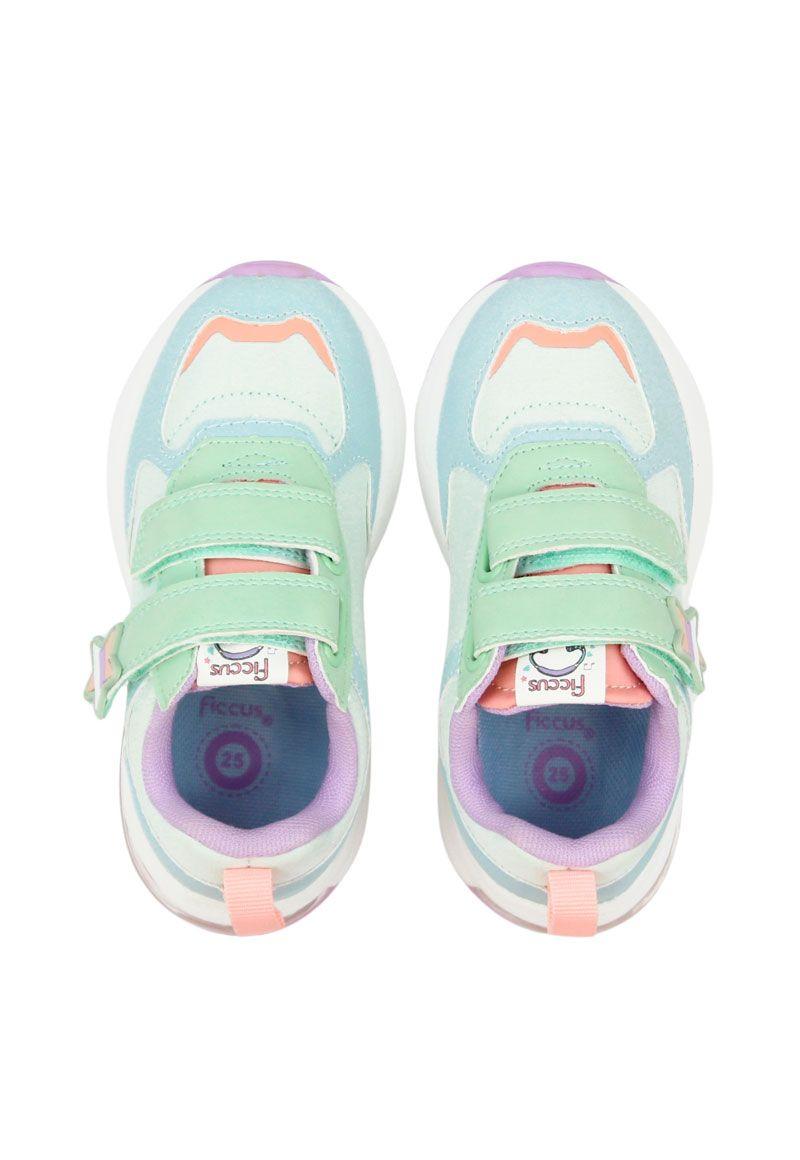 Zapatilla sport velcro elástico kids niña 849-2