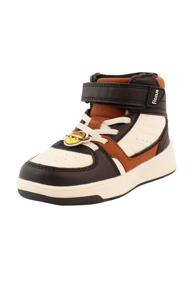 Zapatilla urbana caña velcro elástico kids niño 855-3