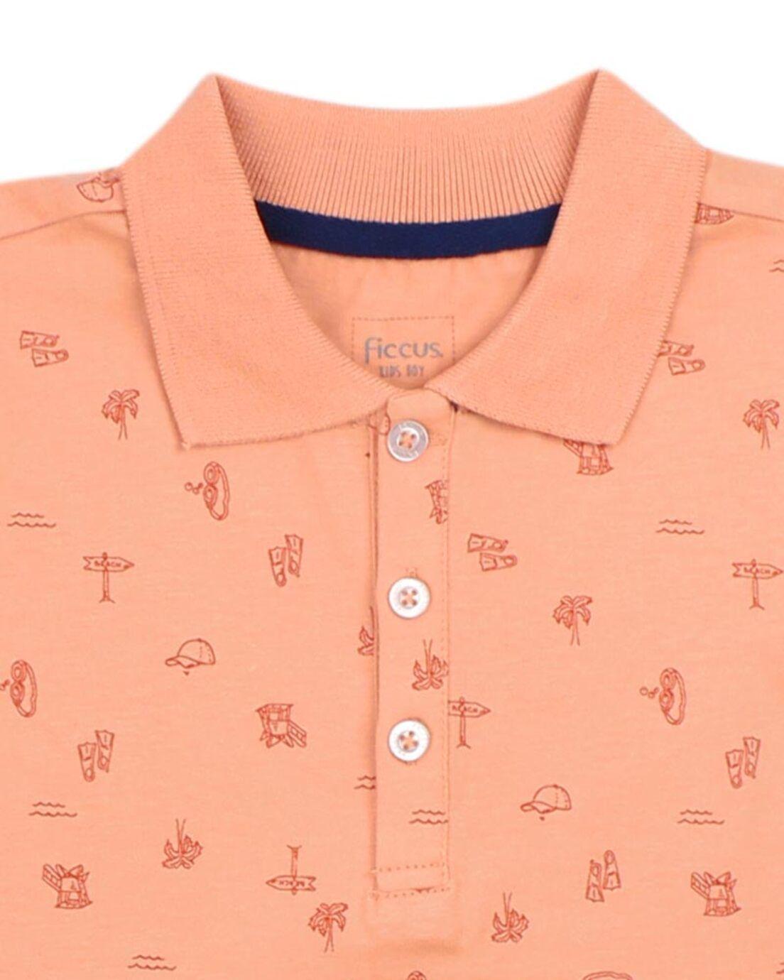 Polera Kids Niño C/ Cuello Sunny Days Ficcus-1